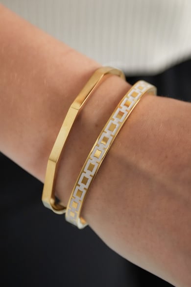 Geformtes Sklavenarmband - Goldfarbe  h5 Bild2